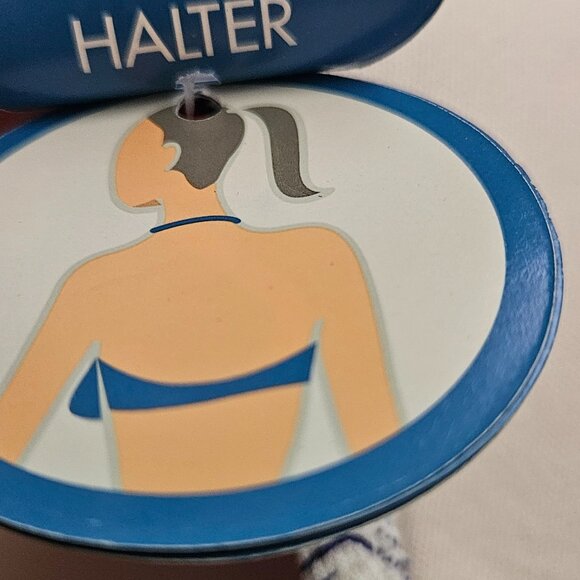 Enfasis Swimweare Bikini Set multway Red Blue Floral, top size 105B, bottom 4 - Picture 6 of 10